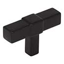 Jeffrey Alexander [293T-MB] Die Cast Zinc Cabinet Knob - Zane Series - Matte Black Finish - 2" L