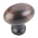 Jeffrey Alexander [3990-DBAC] Die Cast Zinc Cabinet Knob - Football - Bordeaux Series - Brushed Oil Rubbed Bronze Finish - 1 3/16" L