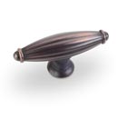 Jeffrey Alexander [618DBAC] Die Cast Zinc Cabinet Knob - Small Oval - Glenmore Series - Brushed Oil Rubbed Bronze Finish - 2 5/8" L