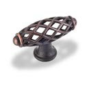 Jeffrey Alexander [749DBAC] Die Cast Zinc Cabinet Knob - Tuscany Series - Brushed Oil Rubbed Bronze Finish - 2 5/16" L