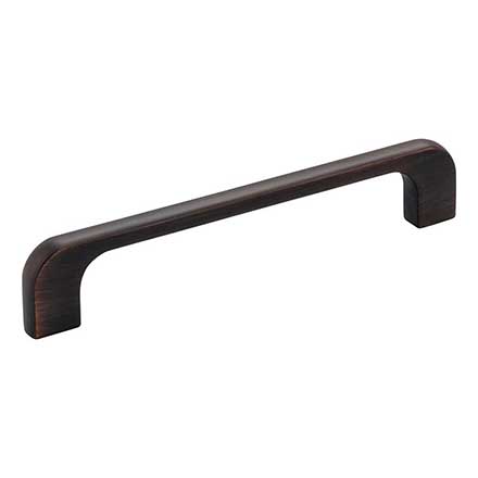 Jeffrey Alexander [264-128DBAC] Die Cast Zinc Cabinet Pull Handle - Oversized - Alvar Series - Brushed Oil Rubbed Bronze Finish - 128mm C/C - 5 3/4" L