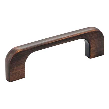Jeffrey Alexander [264-3DBAC] Die Cast Zinc Cabinet Pull Handle - Standard Sized - Alvar Series - Brushed Oil Rubbed Bronze Finish - 3&quot; C/C - 3 11/16&quot; L