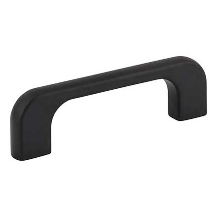 Jeffrey Alexander [264-3MB] Die Cast Zinc Cabinet Pull Handle - Standard Sized - Alvar Series - Matte Black Finish - 3&quot; C/C - 3 11/16&quot; L