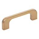 Jeffrey Alexander [264-3SBZ] Die Cast Zinc Cabinet Pull Handle - Standard Sized - Alvar Series - Satin Bronze Finish - 3&quot; C/C - 3 11/16&quot; L