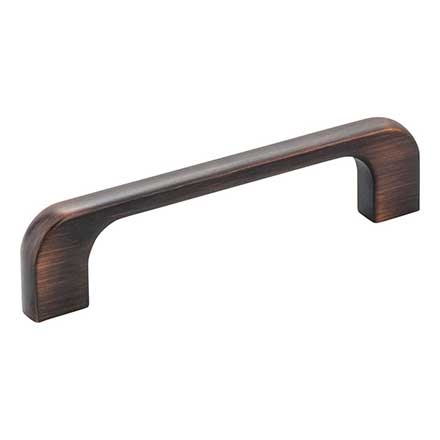 Jeffrey Alexander [264-96DBAC] Die Cast Zinc Cabinet Pull Handle - Standard Sized - Alvar Series - Brushed Oil Rubbed Bronze Finish - 96mm C/C - 4 7/16&quot; L