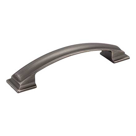 Jeffrey Alexander [435-128BNBDL] Die Cast Zinc Cabinet Pull Handle - Annadale Series - Oversized - Brushed Pewter Finish - 128mm C/C - 6 1/4&quot; L