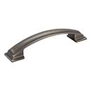 Jeffrey Alexander [435-128BNBDL] Die Cast Zinc Cabinet Pull Handle - Annadale Series - Oversized - Brushed Pewter Finish - 128mm C/C - 6 1/4&quot; L