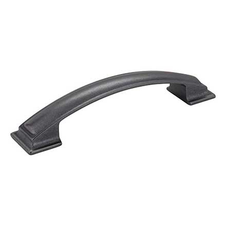 Jeffrey Alexander [435-128DACM] Die Cast Zinc Cabinet Pull Handle - Annadale Series - Oversized - Gun Metal Finish - 128mm C/C - 6 1/4&quot; L