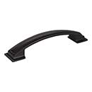 Jeffrey Alexander [435-128MB] Die Cast Zinc Cabinet Pull Handle - Annadale Series - Oversized - Matte Black Finish - 128mm C/C - 6 1/4&quot; L