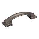 Jeffrey Alexander [435-96BNBDL] Die Cast Zinc Cabinet Pull Handle - Annadale Series - Standard Size - Brushed Pewter Finish - 96mm C/C - 4 15/16&quot; L