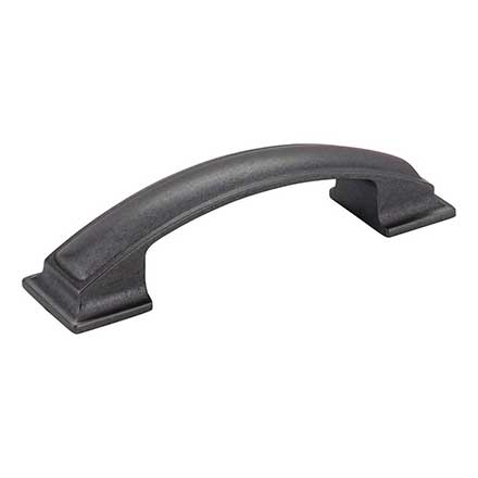 Jeffrey Alexander [435-96DACM] Die Cast Zinc Cabinet Pull Handle - Annadale Series - Standard Size - Gun Metal Finish - 96mm C/C - 4 15/16&quot; L