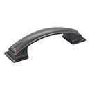 Jeffrey Alexander [435-96DBAC] Die Cast Zinc Cabinet Pull Handle - Annadale Series - Standard Size - Brushed Oil Rubbed Bronze Finish - 96mm C/C - 4 15/16&quot; L
