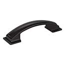 Jeffrey Alexander [435-96MB] Die Cast Zinc Cabinet Pull Handle - Annadale Series - Standard Size - Matte Black Finish - 96mm C/C - 4 15/16&quot; L