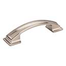 Jeffrey Alexander [435-96SN] Die Cast Zinc Cabinet Pull Handle - Annadale Series - Standard Size - Satin Nickel Finish - 96mm C/C - 4 15/16&quot; L