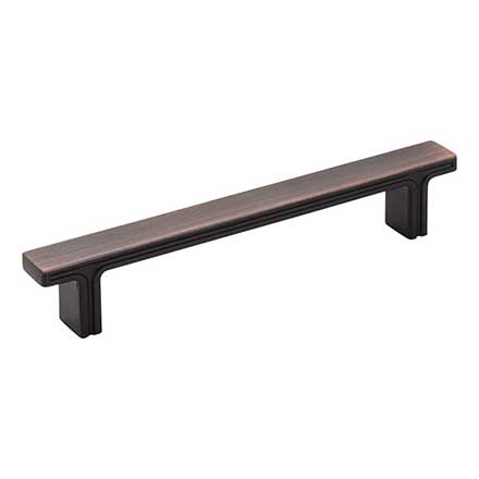Jeffrey Alexander [867-128DBAC] Die Cast Zinc Cabinet Pull Handle - Anwick Series - Oversized - Brushed Oil Rubbed Bronze Finish - 128mm C/C - 6 3/8" L