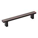 Jeffrey Alexander [867-128DBAC] Die Cast Zinc Cabinet Pull Handle - Anwick Series - Oversized - Brushed Oil Rubbed Bronze Finish - 128mm C/C - 6 3/8&quot; L