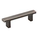 Jeffrey Alexander [867-3BNBDL] Die Cast Zinc Cabinet Pull Handle - Anwick Series - Standard Size - Brushed Pewter Finish - 3&quot; C/C - 4 5/16&quot; L
