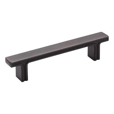 Jeffrey Alexander [867-96DBAC] Die Cast Zinc Cabinet Pull Handle - Anwick Series - Standard Size - Brushed Oil Rubbed Bronze Finish - 96mm C/C - 5 1/8&quot; L