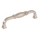 Jeffrey Alexander [278-128SN] Die Cast Zinc Cabinet Pull Handle - Oversized - Audrey Series - Satin Nickel Finish - 128mm C/C - 5 9/16&quot; L