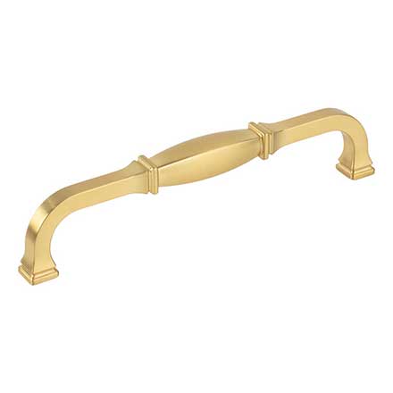 Jeffrey Alexander [278-160BG] Die Cast Zinc Cabinet Pull Handle - Oversized - Audrey Series - Brushed Gold Finish - 160mm C/C - 6 13/16&quot; L