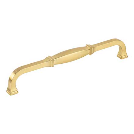 Jeffrey Alexander [278-192BG] Die Cast Zinc Cabinet Pull Handle - Oversized - Audrey Series - Brushed Gold Finish - 192mm C/C - 8 1/16&quot; L