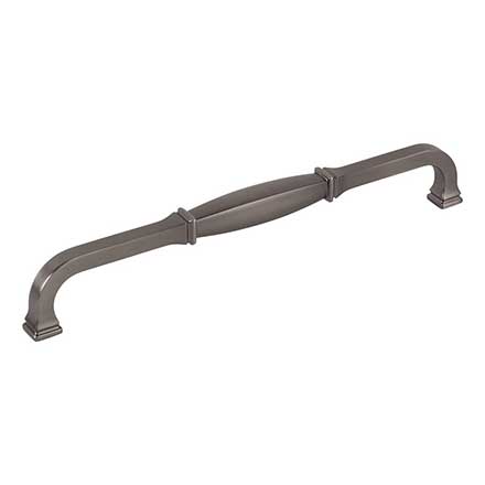 Jeffrey Alexander [278-224BNBDL] Die Cast Zinc Cabinet Pull Handle - Oversized - Audrey Series - Brushed Pewter Finish - 224mm C/C - 9 3/8&quot; L