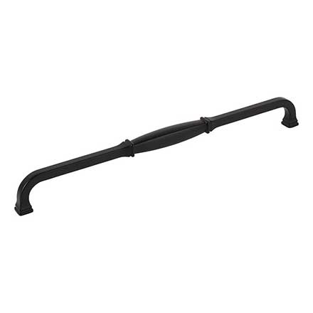 Jeffrey Alexander [278-305MB] Die Cast Zinc Cabinet Pull Handle - Oversized - Audrey Series - Matte Black Finish - 305mm C/C - 12 9/16&quot; L