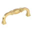 Jeffrey Alexander [278-96BG] Die Cast Zinc Cabinet Pull Handle - Standard Size - Audrey Series - Brushed Gold Finish - 96mm C/C - 4 1/4" L