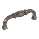 Jeffrey Alexander [278-96BNBDL] Die Cast Zinc Cabinet Pull Handle - Standard Size - Audrey Series - Brushed Pewter Finish - 96mm C/C - 4 1/4&quot; L