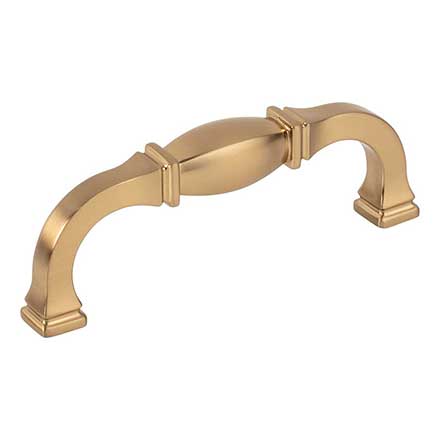 Jeffrey Alexander [278-96SBZ] Die Cast Zinc Cabinet Pull Handle - Standard Size - Audrey Series - Satin Bronze Finish - 96mm C/C - 4 1/4&quot; L