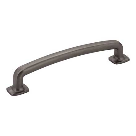 Jeffrey Alexander [MO6373-128BNBDL] Die Cast Zinc Cabinet Pull Handle - Belcastel 1 Series - Oversized - Brushed Pewter Finish - 128mm C/C - 5 7/8" L