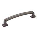 Jeffrey Alexander [MO6373-128BNBDL] Die Cast Zinc Cabinet Pull Handle - Belcastel 1 Series - Oversized - Brushed Pewter Finish - 128mm C/C - 5 7/8&quot; L