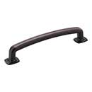 Jeffrey Alexander [MO6373-128DBAC] Die Cast Zinc Cabinet Pull Handle - Belcastel 1 Series - Oversized - Brushed Oil Rubbed Bronze Finish - 128mm C/C - 5 7/8" L