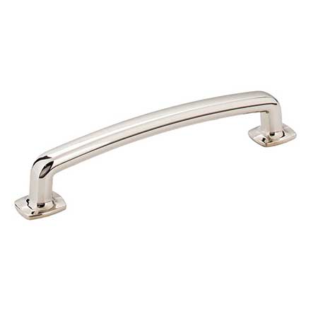 Jeffrey Alexander [MO6373-128NI] Die Cast Zinc Cabinet Pull Handle - Belcastel 1 Series - Oversized - Polished Nickel Finish - 128mm C/C - 5 7/8&quot; L