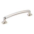 Jeffrey Alexander [MO6373-128NI] Die Cast Zinc Cabinet Pull Handle - Belcastel 1 Series - Oversized - Polished Nickel Finish - 128mm C/C - 5 7/8" L
