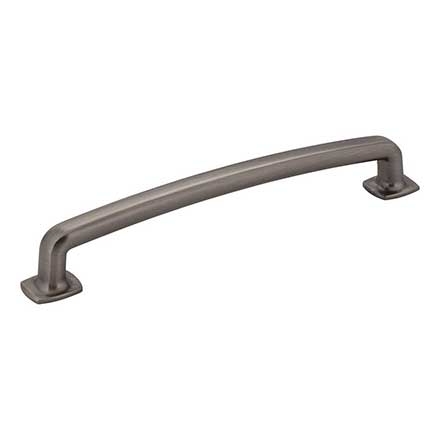 Jeffrey Alexander [MO6373-160BNBDL] Die Cast Zinc Cabinet Pull Handle - Belcastel 1 Series - Oversized - Brushed Pewter Finish - 160mm C/C - 7 1/8" L