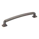 Jeffrey Alexander [MO6373-160BNBDL] Die Cast Zinc Cabinet Pull Handle - Belcastel 1 Series - Oversized - Brushed Pewter Finish - 160mm C/C - 7 1/8&quot; L
