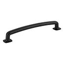 Jeffrey Alexander [MO6373-160MB] Die Cast Zinc Cabinet Pull Handle - Belcastel 1 Series - Oversized - Matte Black Finish - 160mm C/C - 7 1/8&quot; L