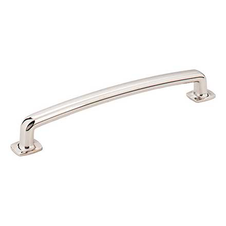 Jeffrey Alexander [MO6373-160NI] Die Cast Zinc Cabinet Pull Handle - Belcastel 1 Series - Oversized - Polished Nickel Finish - 160mm C/C - 7 1/8&quot; L