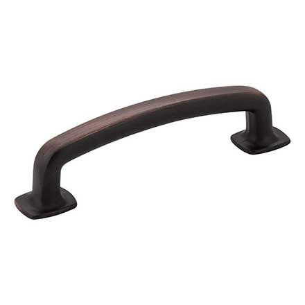 Jeffrey Alexander [MO6373DBAC] Die Cast Zinc Cabinet Pull Handle - Belcastel 1 Series - Standard Size - Brushed Oil Rubbed Bronze Finish - 96mm C/C - 4 5/8" L