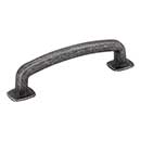 Jeffrey Alexander [MO6373SIM-D] Die Cast Zinc Cabinet Pull Handle - Belcastel 1 Series - Standard Size - Distressed Antique Silver Finish - 96mm C/C - 4 5/8&quot; L