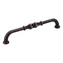 Jeffrey Alexander [818-160DBAC] Die Cast Zinc Cabinet Pull Handle - Bella Series - Oversized - Brushed Oil Rubbed Bronze Finish - 160mm C/C - 6 15/16&quot; L