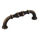 Jeffrey Alexander [818-96ABSB] Die Cast Zinc Cabinet Pull Handle - Bella Series - Standard Size - Antique Brushed Satin Brass Finish - 96mm C/C - 4 3/8" L