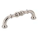 Jeffrey Alexander [818-96NI] Die Cast Zinc Cabinet Pull Handle - Bella Series - Standard Size - Polished Nickel Finish - 96mm C/C - 4 3/8&quot; L