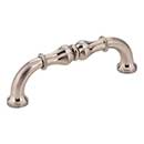 Jeffrey Alexander [818-96SN] Die Cast Zinc Cabinet Pull Handle - Bella Series - Standard Size - Satin Nickel Finish - 96mm C/C - 4 3/8&quot; L