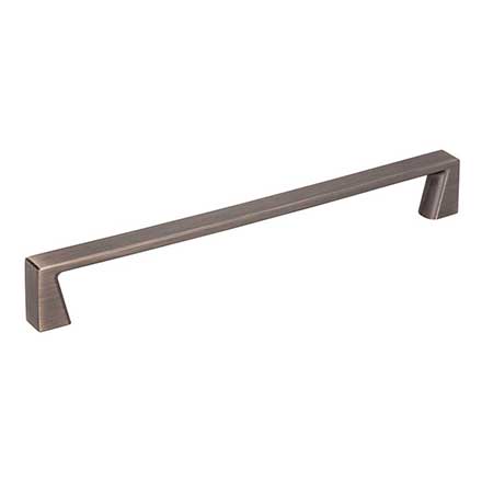 Jeffrey Alexander [177-192BNBDL] Die Cast Zinc Cabinet Pull Handle - Oversized - Boswell Series - Brushed Pewter Finish - 192mm C/C - 8 1/16&quot; L