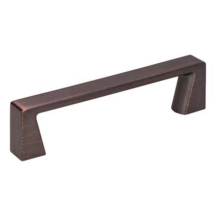 Jeffrey Alexander [177-96DBAC] Die Cast Zinc Cabinet Pull Handle - Standard Sized - Boswell Series - Brushed Oil Rubbed Bronze Finish - 96mm C/C - 4 1/4&quot; L