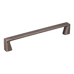 Jeffrey Alexander [177-160BNBDL] Die Cast Zinc Cabinet Pull Handle - Oversized - Boswell Series - Brushed Pewter Finish - 160mm C/C - 6 13/16&quot; L