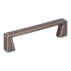 Jeffrey Alexander [177-96BNBDL] Die Cast Zinc Cabinet Pull Handle - Standard Sized - Boswell Series - Brushed Pewter Finish - 96mm C/C - 4 1/4&quot; L