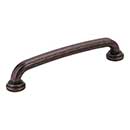 Jeffrey Alexander [527-128DMAC] Die Cast Zinc Cabinet Pull Handle - Bremen 1 Series - Oversized - Distressed Oil Rubbed Bronze Finish - 128mm C/C - 5 7/8" L